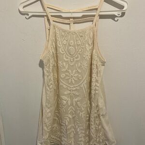Rewind Cream Floral Embroidered Camisole